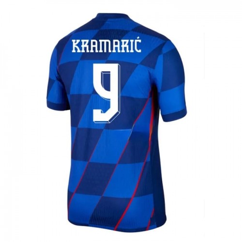 Kroatien Kramaric 9 Fotbollströjor Borta EM 2024 Kroatien Kramaric 9 Fotbollströjor Borta EM 2024